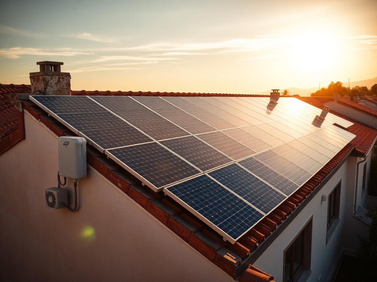 Instalación fotovoltaica en cubierta de vivienda realizada por CASI300